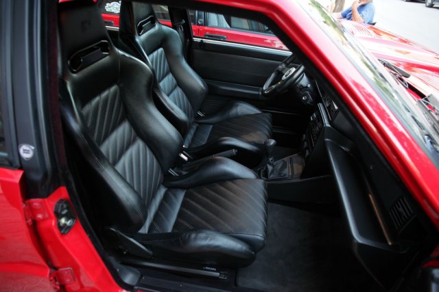 Black Evoluzione leather interior
